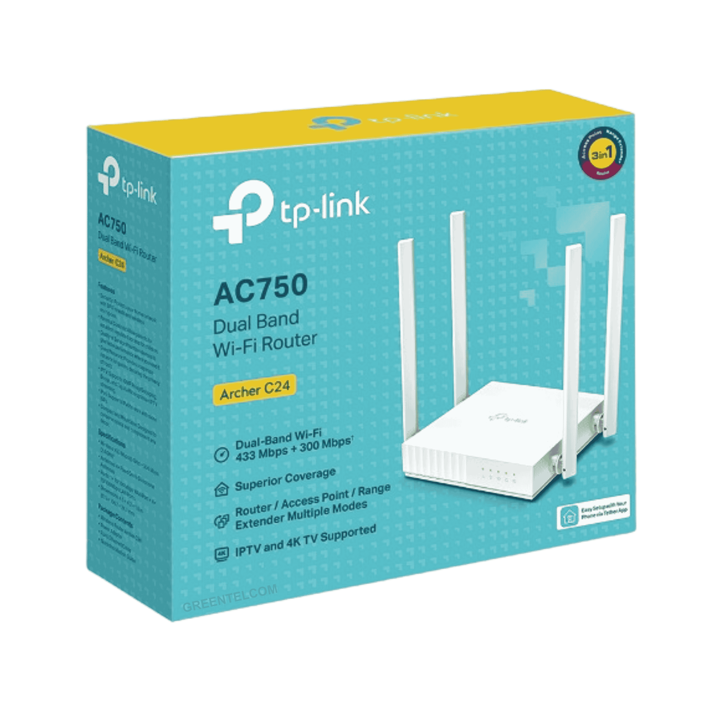 TP Link - Dual-Band Wi-Fi Router - Archer C24 - Image 3