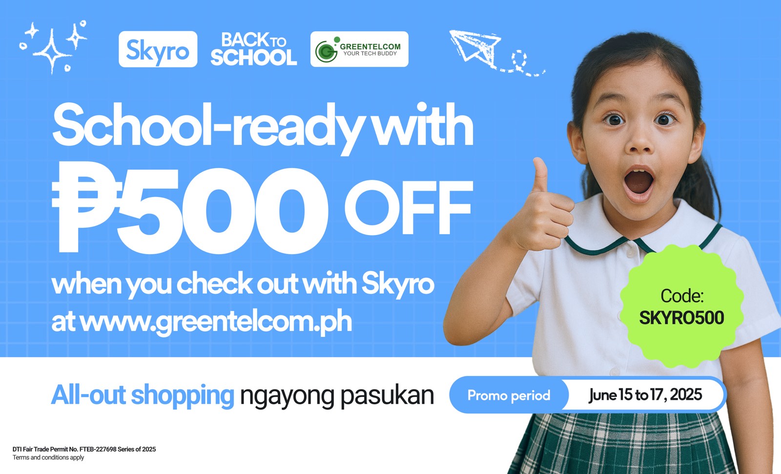 Back-to-School Payday Promo